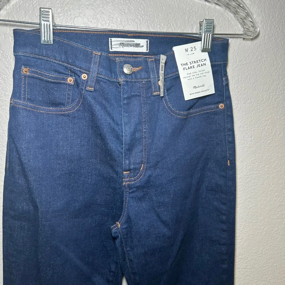 NWT Madewell The Stretch Flare Jean women's 25 country boho everyday western - Picture 3 of 8